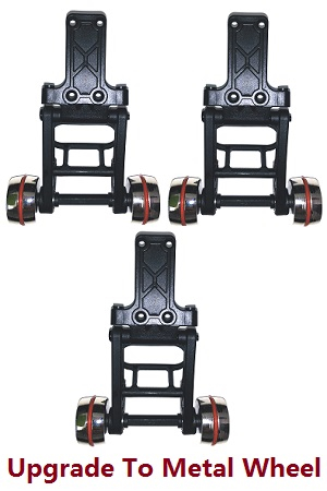 Haiboxing HBX 2105A T10 T10PRO Truck RC car vehicle spare parts Wheelie Bar Complete(Metal Wheels) M22055 3pcs