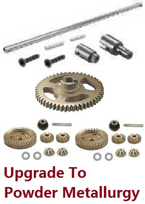 Haiboxing HBX 2105A T10 T10PRO Truck RC car vehicle spare parts Center Drive Shaft+Center Outdrive Cups+Pins+Sintered Steel Spur Gear+Sintered Steel Diff. Gears+Pinions+Post set M21060 M16102 M16103 (powder metallurgy)