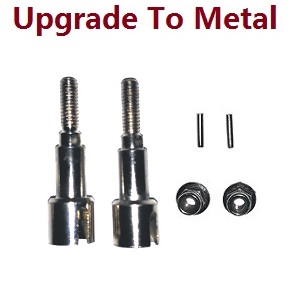 Haiboxing HBX 2105A T10 T10PRO Truck RC car vehicle spare parts upgarde to metal Rear Metal Wheel Shafts +Pins+Lock Nut M4 M16107
