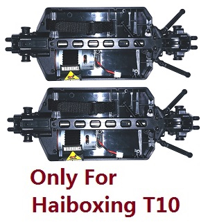 Haiboxing HBX 2105A T10 T10PRO Truck RC car vehicle spare parts bottom board with main motor + steering module + differential mechanism assembly (Only for haboxing T10) 2pcs