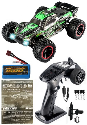 Haiboxing HBX 2105A RC car with 1 battery RTR Green