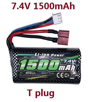 Haiboxing HBX 2105A T10 T10PRO Truck RC car vehicle spare parts Battery Pack, Type 18650 (Li-ion 7.4V,1500mAH),W/Red T Plug 90219