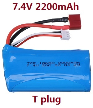 Haiboxing HBX 2105A T10 T10PRO Truck RC car vehicle spare parts 7.4V 2200mAh battery Red T Plug