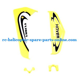 Huan Qi HQ823 helicopter spare parts todayrc toys listing tail decorative set (Yellow)