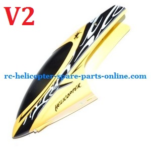 Huan Qi HQ 848 848B 848C RC helicopter spare parts todayrc toys listing head cover (Yellow V2)