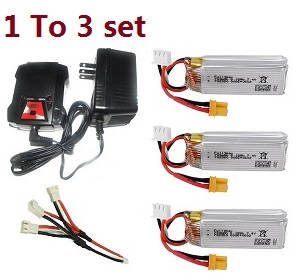 JJRC M05 E130 Yu Xiang F03 RC Helicopter spare parts todayrc toys listing 1 to 3 charger set + 3*7.4V 700mAh battery set