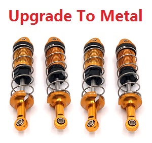 JJRC Q130 Q141 Q130A Q130B Q141A Q141B D843 D847 GB1017 GB1018 Pro RC Car Vehicle spare parts upgrade to metal shock absorber Gold - Click Image to Close