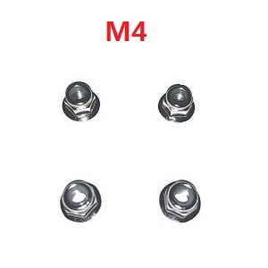 JJRC Q130 Q141 Q130A Q130B Q141A Q141B D843 D847 GB1017 GB1018 Pro RC Car Vehicle spare parts M4 flange nuts