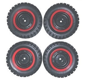 JJRC Q130 Q141 Q130A Q130B Q141A Q141B D843 D847 GB1017 GB1018 Pro RC Car Vehicle spare parts tire assembly 6137 Red 4pcs JJRC Q130 Q141 Q130A Q130B Q141A Q141B D843 D847 GB1017 GB1018 Pro RC Car Vehicle spare parts tire assembly 6137 Red 4pcs
