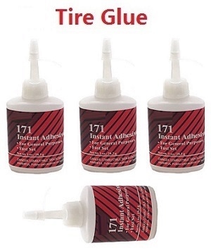 JJRC Q130 Q141 Q130A Q130B Q141A Q141B D843 D847 GB1017 GB1018 Pro RC Car Vehicle spare parts tire glue 4pcs