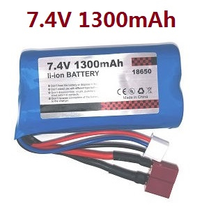 JJRC Q130 Q141 Q130A Q130B Q141A Q141B D843 D847 GB1017 GB1018 Pro RC Car Vehicle spare parts 7.4V 1300mAh cylindrical li-ion battery 6051 - Click Image to Close