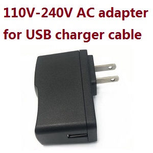 JJRC Q130 Q141 Q130A Q130B Q141A Q141B D843 D847 GB1017 GB1018 Pro RC Car Vehicle spare parts 110V-240V AC Adapter for USB charging cable