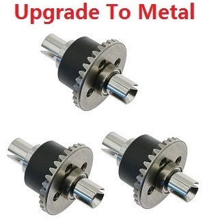 JJRC Q130 Q141 Q130A Q130B Q141A Q141B D843 D847 GB1017 GB1018 Pro RC Car Vehicle spare parts upgrade to metal differential mechanism 3pcs - Click Image to Close