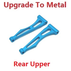 JJRC Q130 Q141 Q130A Q130B Q141A Q141B D843 D847 GB1017 GB1018 Pro RC Car Vehicle spare parts upgrade to metal rear upper sway arms Blue - Click Image to Close