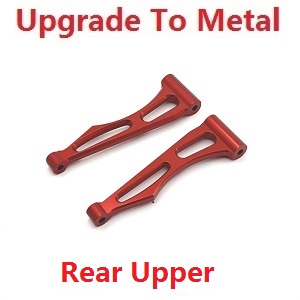 JJRC Q130 Q141 Q130A Q130B Q141A Q141B D843 D847 GB1017 GB1018 Pro RC Car Vehicle spare parts upgrade to metal rear upper sway arms Red - Click Image to Close