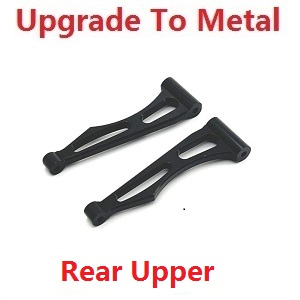 JJRC Q130 Q141 Q130A Q130B Q141A Q141B D843 D847 GB1017 GB1018 Pro RC Car Vehicle spare parts upgrade to metal rear upper sway arms Black - Click Image to Close