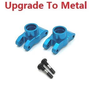 JJRC Q130 Q141 Q130A Q130B Q141A Q141B D843 D847 GB1017 GB1018 Pro RC Car Vehicle spare parts upgrade to metal rear axle seat(L/R) Blue - Click Image to Close