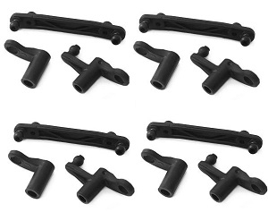 JJRC Q130 Q141 Q130A Q130B Q141A Q141B D843 D847 GB1017 GB1018 Pro RC Car Vehicle spare parts steering crank arm set 6013 4sets - Click Image to Close
