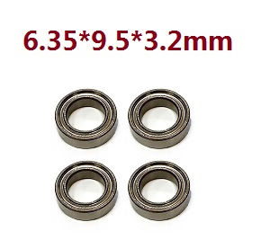 JJRC Q130 Q141 Q130A Q130B Q141A Q141B D843 D847 GB1017 GB1018 Pro RC Car Vehicle spare parts ball bearing 4pcs 6.35*9.5*3.2mm 6046