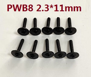 JJRC Q130 Q141 Q130A Q130B Q141A Q141B D843 D847 GB1017 GB1018 Pro RC Car Vehicle spare parts self-tapping screws with collar 2.3*11 PWB collar 8 6108 - Click Image to Close
