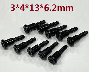JJRC Q130 Q141 Q130A Q130B Q141A Q141B D843 D847 GB1017 GB1018 Pro RC Car Vehicle spare parts self-tapping step screws 4*13mm 6109