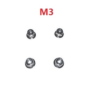 JJRC Q130 Q141 Q130A Q130B Q141A Q141B D843 D847 GB1017 GB1018 Pro RC Car Vehicle spare parts M3 flange nuts - Click Image to Close