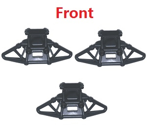 JJRC Q130 Q141 Q130A Q130B Q141A Q141B D843 D847 GB1017 GB1018 Pro RC Car Vehicle spare parts front bumper and bracket 6139 3sets - Click Image to Close