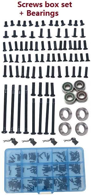 JJRC Q146 Q146A Q146B RC Car vehicle spare parts screws box set + bearings set + R shape pin
