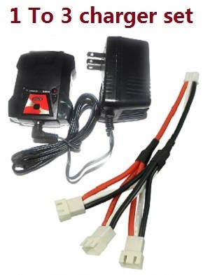 JJRC Q146 Q146A Q146B RC Car vehicle spare parts charger and balance charger box + 1 to 3 charger wire
