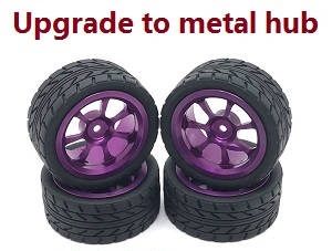 JJRC Q146 Q146A Q146B RC Car vehicle spare parts upgrade to metal hub tires Purple JJRC Q146 Q146A Q146B RC Car vehicle spare parts upgrade to metal hub tires Purple