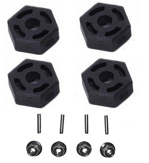 JJRC Q146 Q146A Q146B RC Car vehicle spare parts hexagon wheel seat with M3 flange nuts