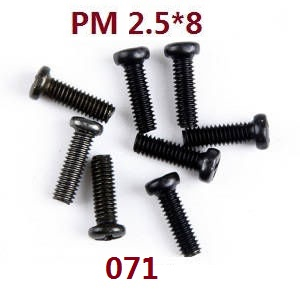 JJRC Q146 Q146A Q146B RC Car vehicle spare parts round head cross screws M2.5*8 071