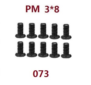 JJRC Q146 Q146A Q146B RC Car vehicle spare parts round head cross screws M3*8 073