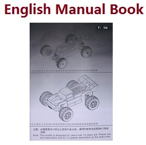 JJRC Q146 Q146A Q146B RC Car vehicle spare parts English manul book