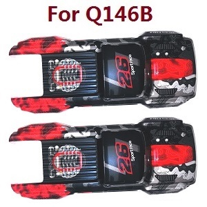 JJRC Q146 Q146A Q146B RC Car vehicle spare parts monster truck body 082 (For Q146B) 2pcs Red