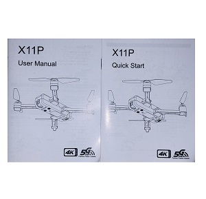 JJRC X11 X11P Pro RC Drone Quadcopter spare parts todayrc toys listing English manual book (X11P)