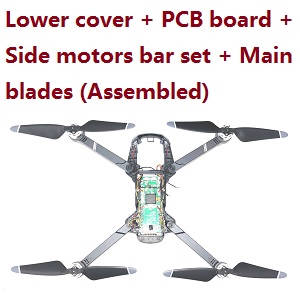 JJRC X20 8819 GPS RC quadcopter drone spare parts todayrc toys listing lower cover + PCB + side motors bar set + main blades (Assembled)
