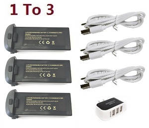JJRC X20 8819 GPS RC quadcopter drone spare parts todayrc toys listing 1 to 3 charger set + 3* 11.1V 3000mAh battery set