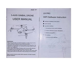 JJRC X20 8819 GPS RC quadcopter drone spare parts todayrc toys listing English manual book - Click Image to Close