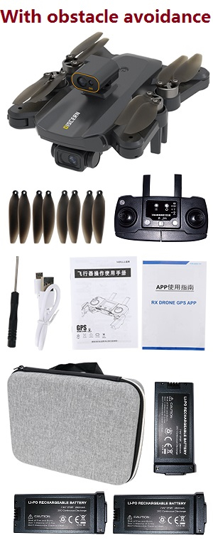 JJRC X21 drone with obstacle avoidance, portable bag and 3 battery, RTF