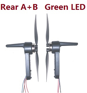 JJRC X21 RC quadcopter drone spare parts todayrc toys listing side motors bar set with main blades (Rear A+B Green LED)