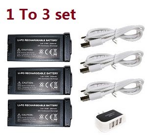 JJRC X21 RC quadcopter drone spare parts todayrc toys listing 1 to 3 charger set + 3* 7.4V 2800mAh battery set