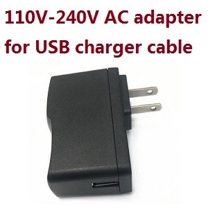 JJRC X7 X7P JJPRO RC quadcopter drone spare parts todayrc toys listing 110V-240V AC Adapter for USB charging cable