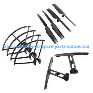 JXD 509 509V 509W 509G Jin Xing Da JD RC Quadcopter spare parts todayrc toys listing protection frame set + main blades + undercarriage