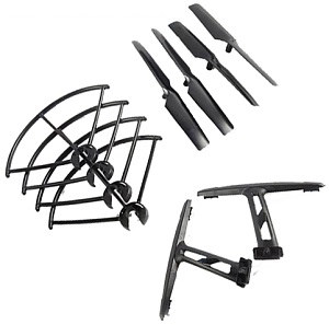 JXD 510 510W 510V 510G JIN XING DA JD RC Drone X-predators spare parts protection frame set + main blades + undercarriage