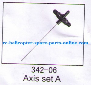 JXD 342 342A helicopter spare parts todayrc toys listing inner shaft + upper main blade grip set (set)