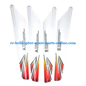 JXD 350 350V helicopter spare parts todayrc toys listing main blades (2x upper + 2x lower)