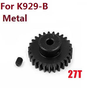 Wltoys K929 K929-A K929-B RC Car spare parts todayrc toys listing motor gear (Black Metal) for K929-B