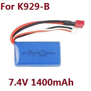 Wltoys K929 K929-A K929-B RC Car spare parts todayrc toys listing 7.4V 1400mAh battery (For K929-B)