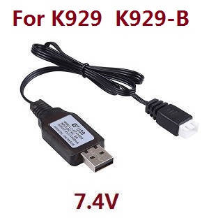 Wltoys K929 K929-A K929-B RC Car spare parts todayrc toys listing USB charger wire 7.4V